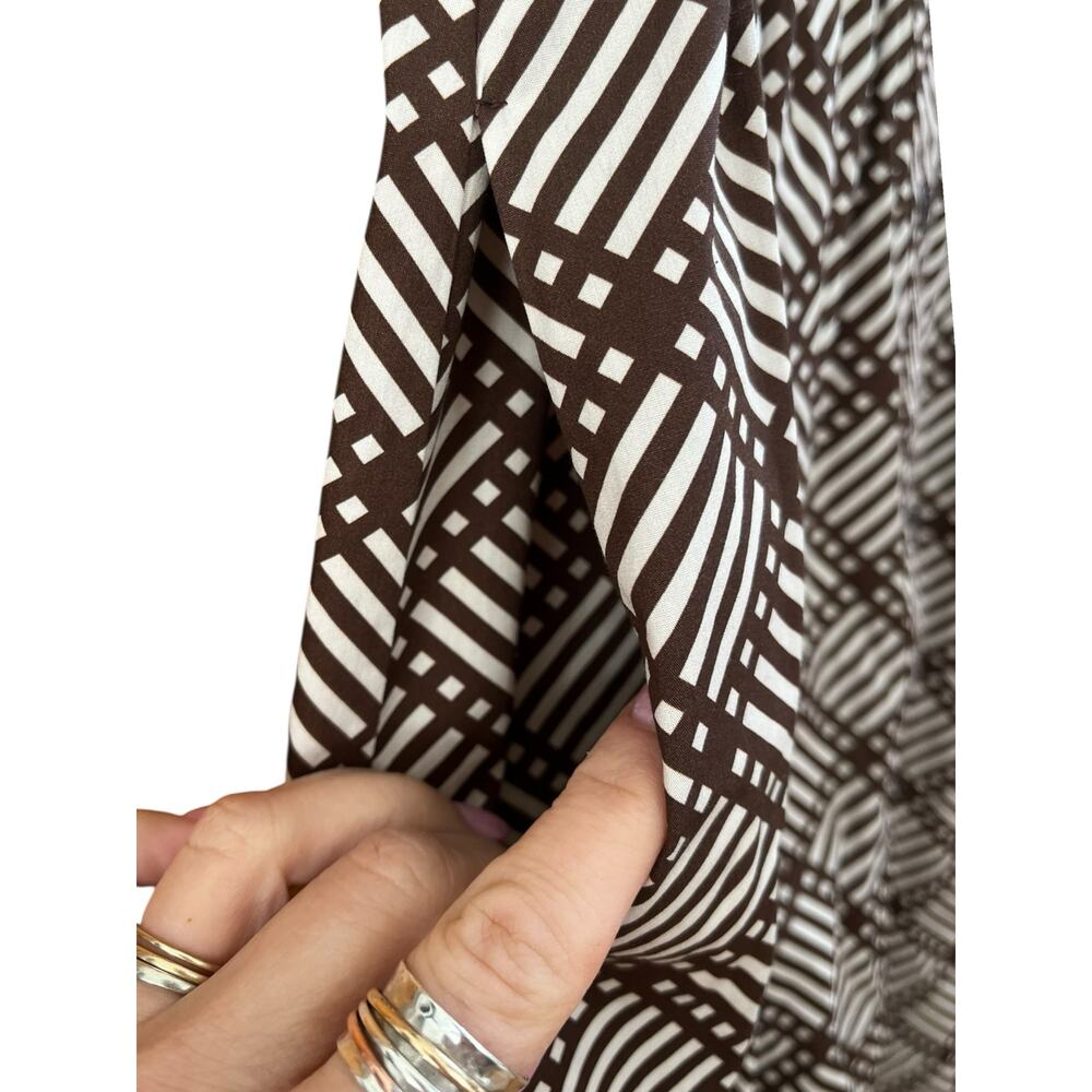 Max & Co x Duro Olowu GAO patterned midi dress | Sz 8, Brown NWT - Picture 10 of 15